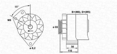 MAGNETI MARELLI 943356818010 -  Генератор